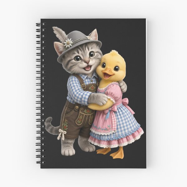 Item preview, Bavarian Kitten and Duckling – Cheeky Traditional Costume Enthusiasts designed and sold by design-rebell.