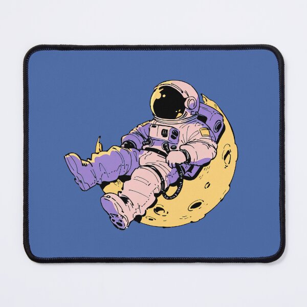 Item preview, Astronaut Sitting on Moon Space Illustration designed and sold by jianina-alondra.