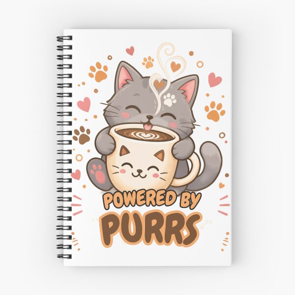Item preview, Powered by Purrs: Katzenkaffee-Kuschelkraft designed and sold by Paw-and-Purr.
