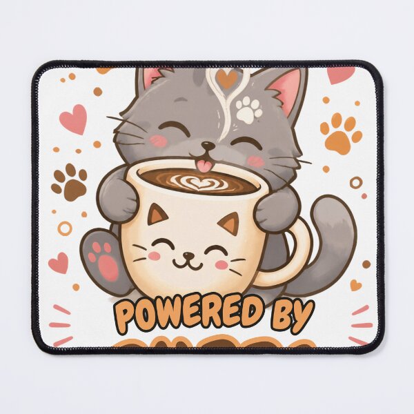 Item preview, Powered by Purrs: Katzenkaffee-Kuschelkraft designed and sold by Paw-and-Purr.