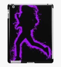 Silhouette fit purple and black silhouette iPad Case/Skin