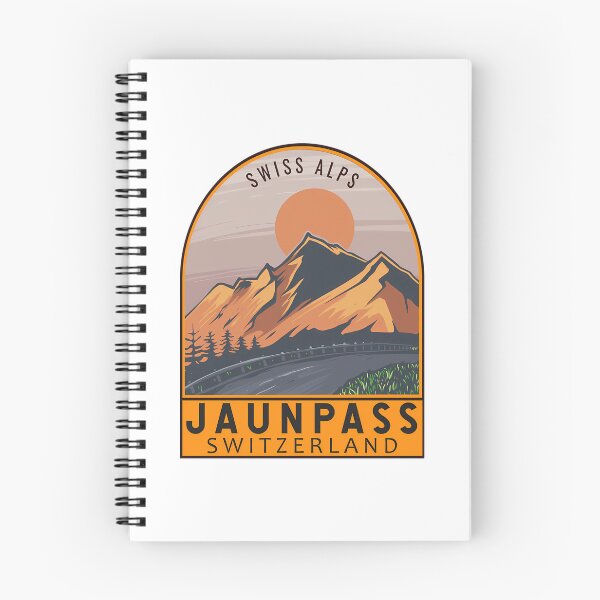Artikelvorschau, Jaun Pass Schweiz Retro Reiseemblem entworfen und verkauft von shopbyjnb.