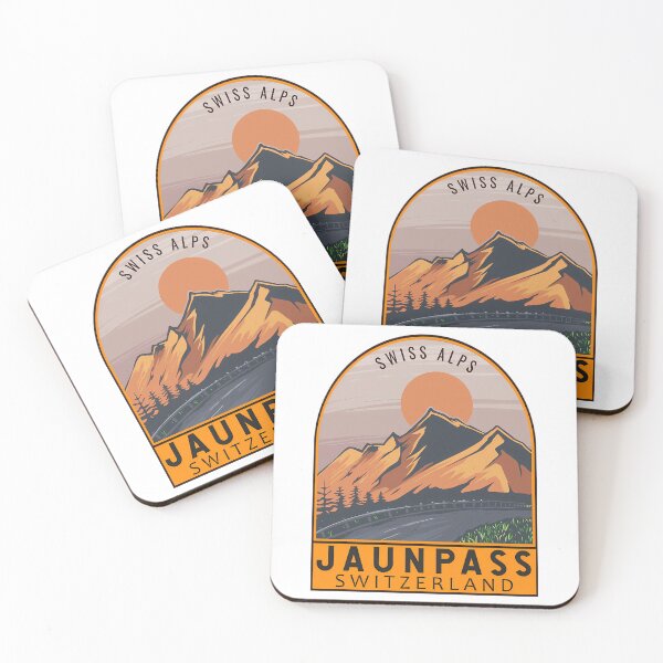 Item preview, Jaun Pass Switzerland Retro Travel Emblem designed and sold by shopbyjnb.
