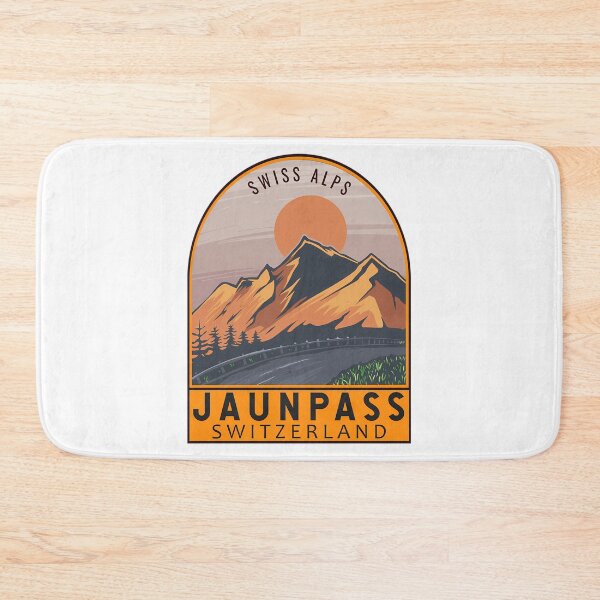 Artikelvorschau, Jaun Pass Schweiz Retro Reiseemblem entworfen und verkauft von shopbyjnb.