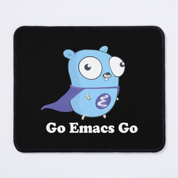 Item preview, Go Emacs Go Black designed and sold by ForRealSerial.