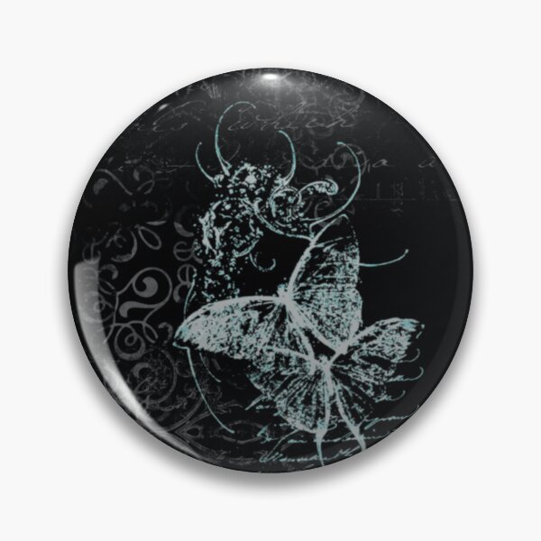 Item preview, Cyber Sigilism Butterfly: Gothic Damask Grunge Aesthetic designed and sold by BrontesWhimsyStore.