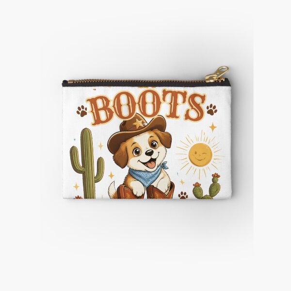 Item preview, Bellender Hund im Cowboy-Stiefel designed and sold by Paw-and-Purr.