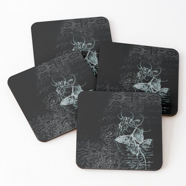 Item preview, Cyber Sigilism Butterfly: Gothic Damask Grunge Aesthetic designed and sold by BrontesWhimsyStore.