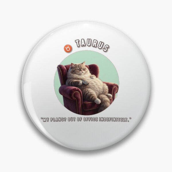 Item preview, Funny Taurus Cat Lazy Zodiac Sarcastic Astrology designed and sold by Addy77shop.