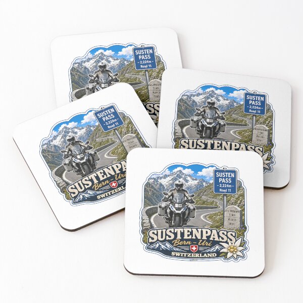 Item preview, Susten Pass Sustenpass Switzerland Suisse Schweiz Motorcycle Sticker Tshirt 07 designed and sold by shopbyjnb.