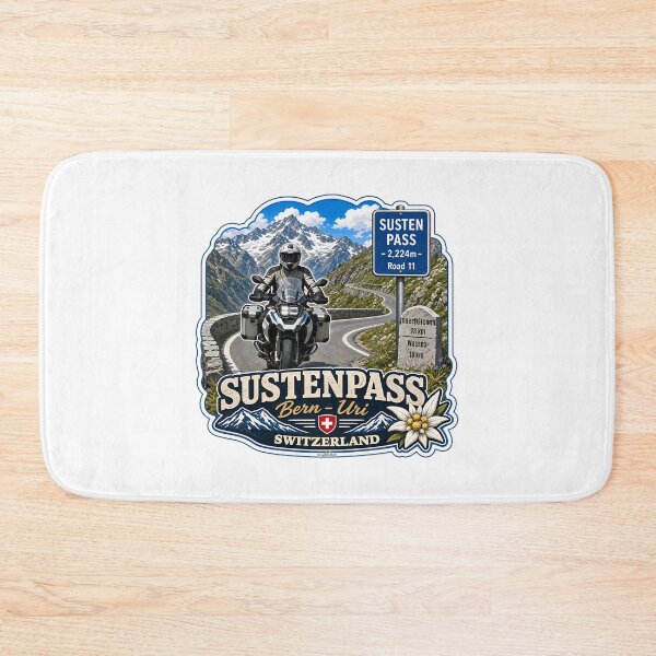 Item preview, Susten Pass Sustenpass Switzerland Suisse Schweiz Motorcycle Sticker Tshirt 07 designed and sold by shopbyjnb.