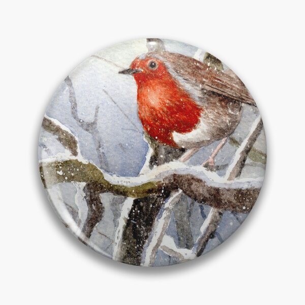 Item preview, Robin redbreast in the snow designed and sold by Kathryn Green.
