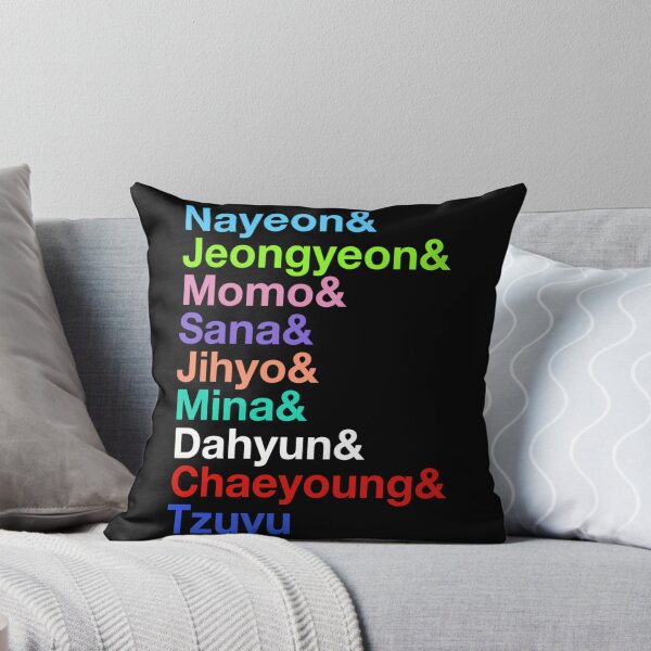Item preview, Nayeon Jeongyeon Momo Sana Jihyo Mina Dahyun Chaeyoung Tzuyu Twices Names (Colors Ver.) designed and sold by PerditaLu.