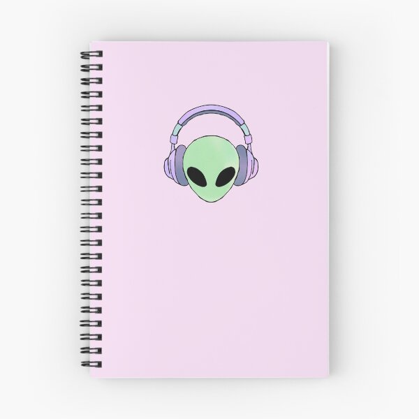 Item preview, Cute Alien Wearing Headphones Music Lover designed and sold by jianina-alondra.
