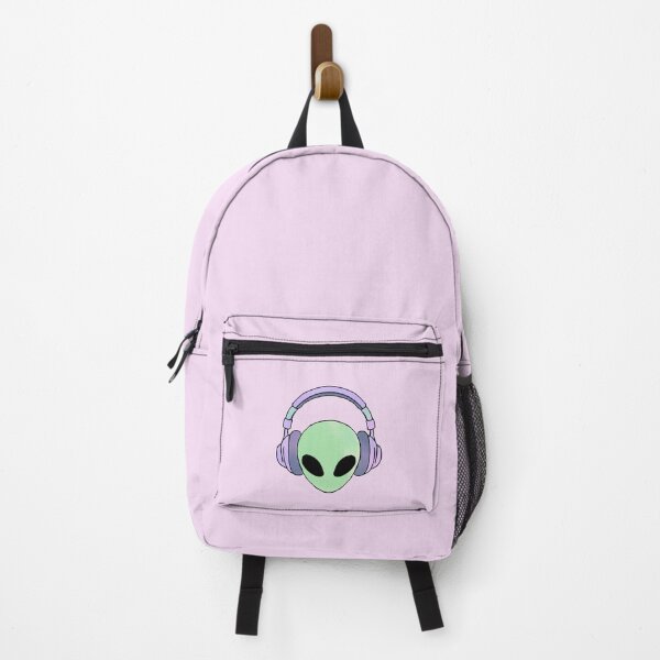 Item preview, Cute Alien Wearing Headphones Music Lover designed and sold by jianina-alondra.