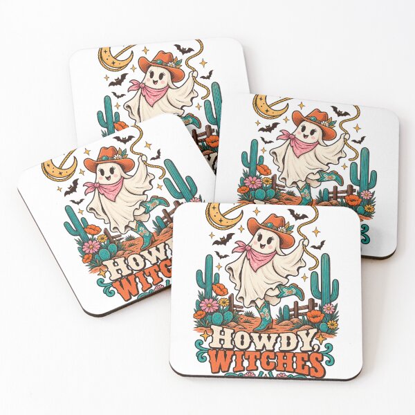 Item preview, Howdy Witches Western Cowgirl Ghost designed and sold by KireVeronica.