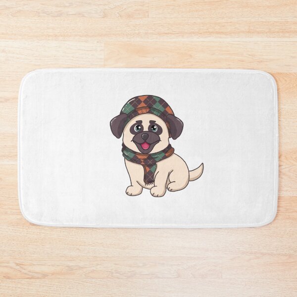 Item preview, Cute Pug wearing Autumn Hat  designed and sold by Hello-Cuties.