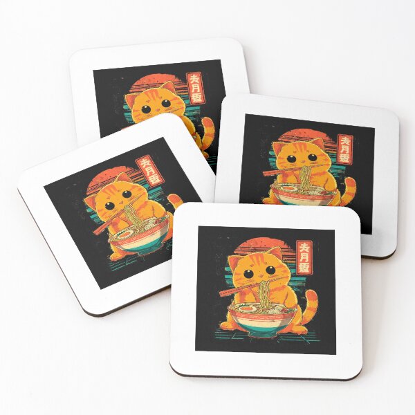 Item preview, Kawaii foodie cat ramen designed and sold by hedatla.