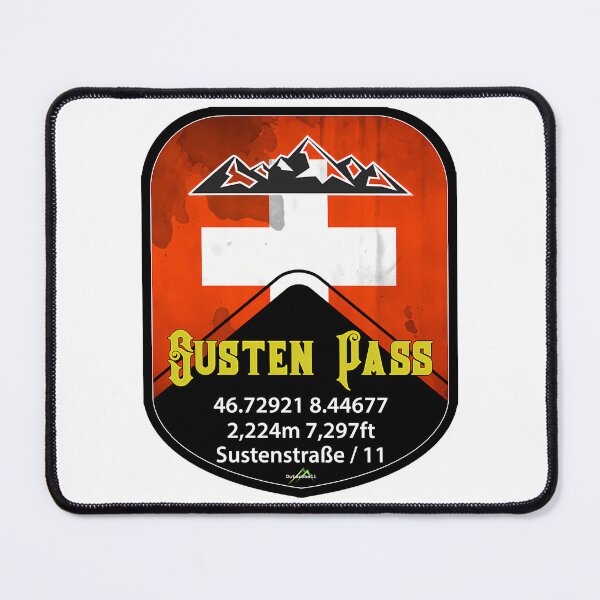 Item preview, Susten Pass Sustenppass Switzerland Suisse Schweiz Motorcycle Cycle Sticker T-Shirt Sticker 03 designed and sold by shopbyjnb.