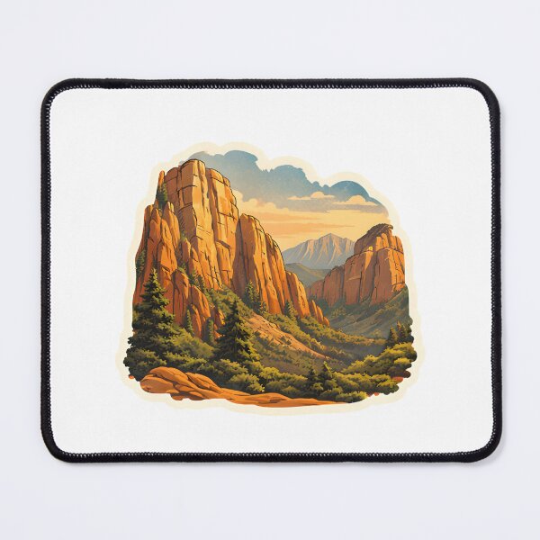 Item preview, Zion National Park Cliffs Watercolor designed and sold by ChemicalXShop.