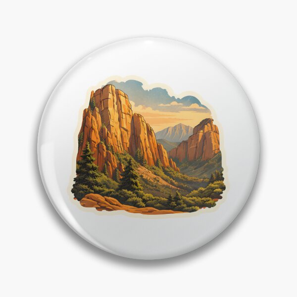 Item preview, Zion National Park Cliffs Watercolor designed and sold by ChemicalXShop.