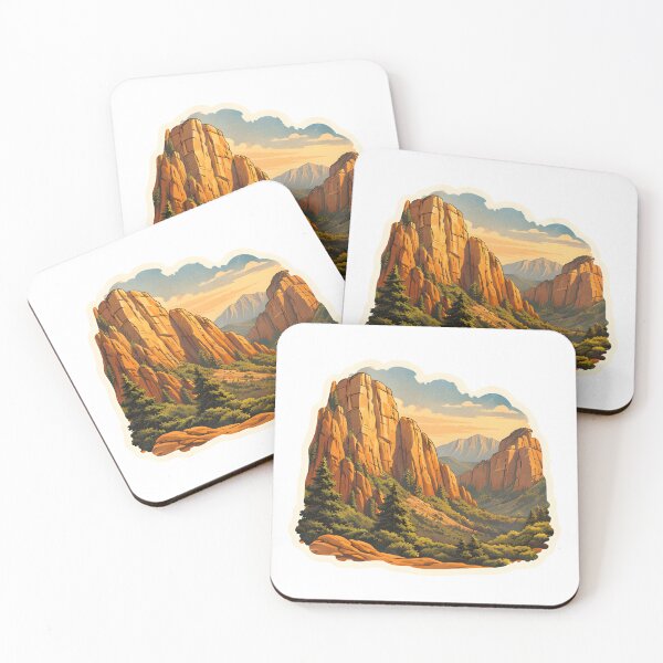 Item preview, Zion National Park Cliffs Watercolor designed and sold by ChemicalXShop.