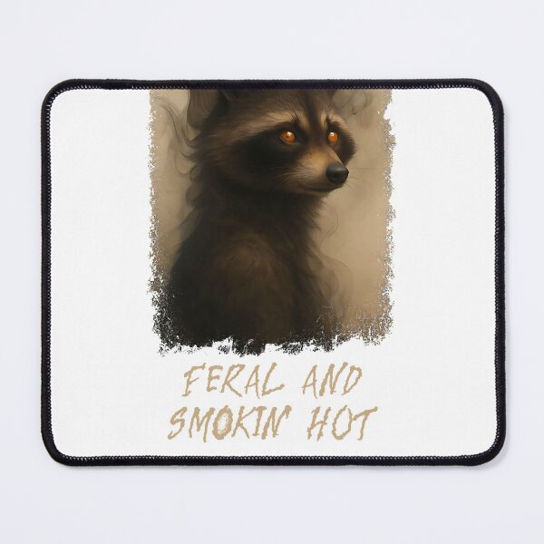 Item preview, Feral And Smokin' Hot smoky wispy raccoon Comfort Colors designed and sold by IvanZimmerman.