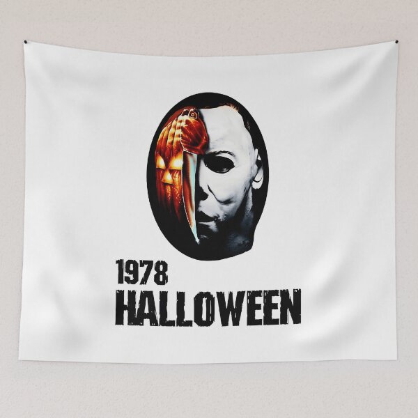 Item preview, Vintage Halloween Michael Myers Pumpkin Horror Mask Design designed and sold by AmyYu44086.