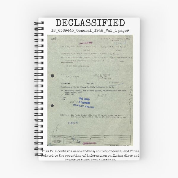 Item preview, UFO DECLASSIFIED 18_6369445_General_1948_Vol_1 page 9 designed and sold by CG17s.