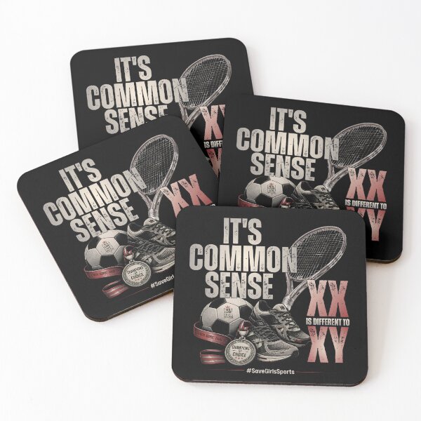 Item preview, It's Common Sense XX is Different to XY Save Girls Sports Collage designed and sold by PROPera-design.