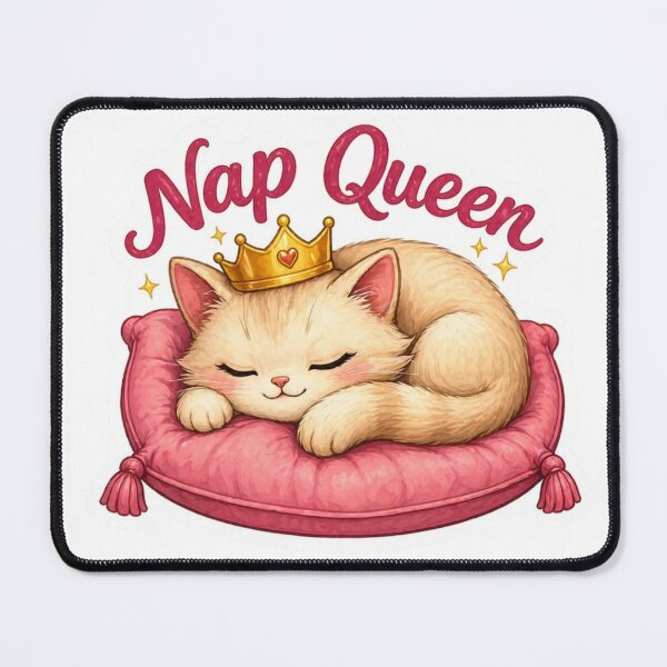 Item preview, Nap Queen Cat T-Shirt | Cute Sleepy Cat Design designed and sold by Cool Tee World .