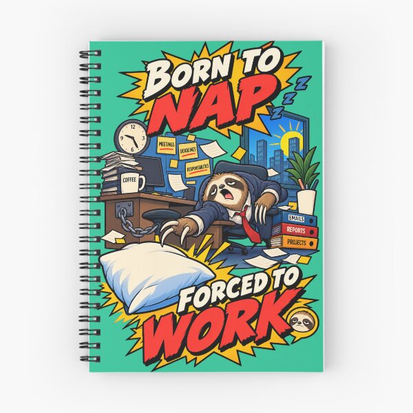 Item preview, Sloth Born To Nap Forced To Work  designed and sold by chesterosul.