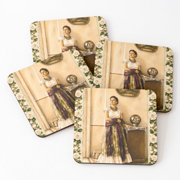 Item preview, Elegant Frida with White Camellias designed and sold by reggiemercedes.