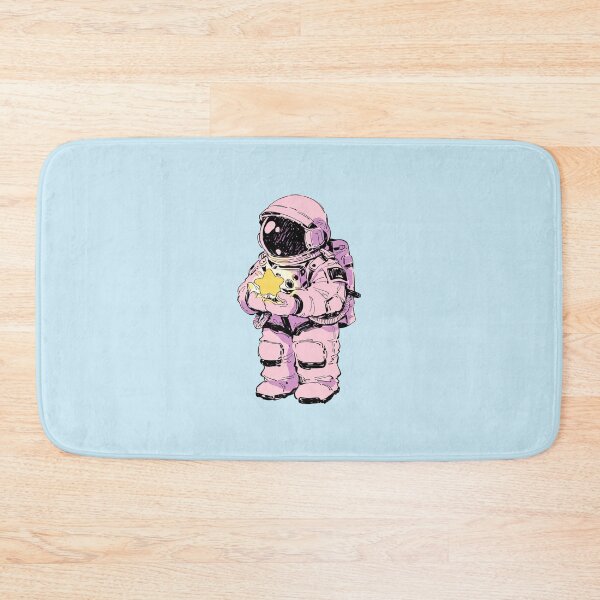 Item preview, Cute Pink Astronaut Holding Yellow Star designed and sold by jianina-alondra.
