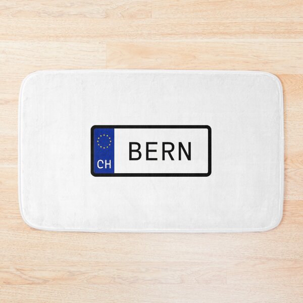 Item preview, Switzerland Bern Number Plate designed and sold by shopbyjnb.