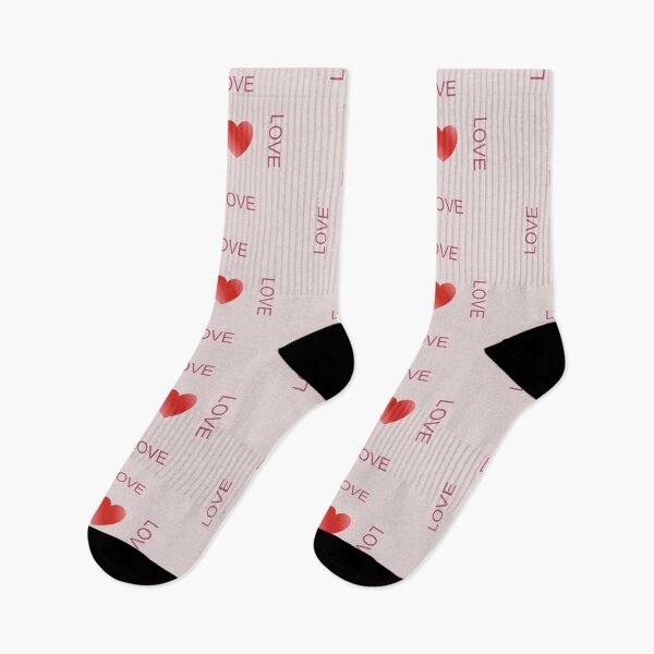 Item preview, Minimalist Red Heart Love Typographic Design designed and sold by SahmatArt.