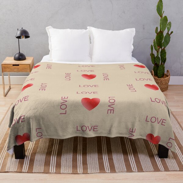 Item preview, Minimalist Red Heart Love Typographic Design designed and sold by SahmatArt.