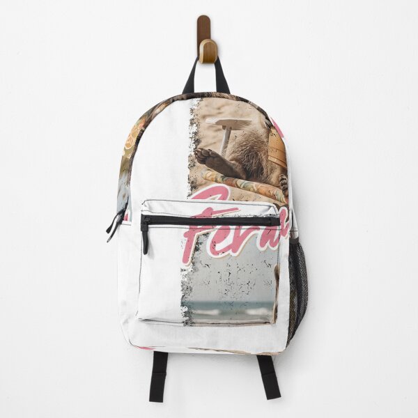 Item preview, eral Girl Summer Iced Coffee Raccoon Beach Vacation Meme  designed and sold by IvanZimmerman.