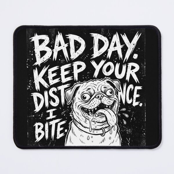 Item preview, BAD DAY KEEP YOUR DISTANCE I BITE designed and sold by Ekstrashop.