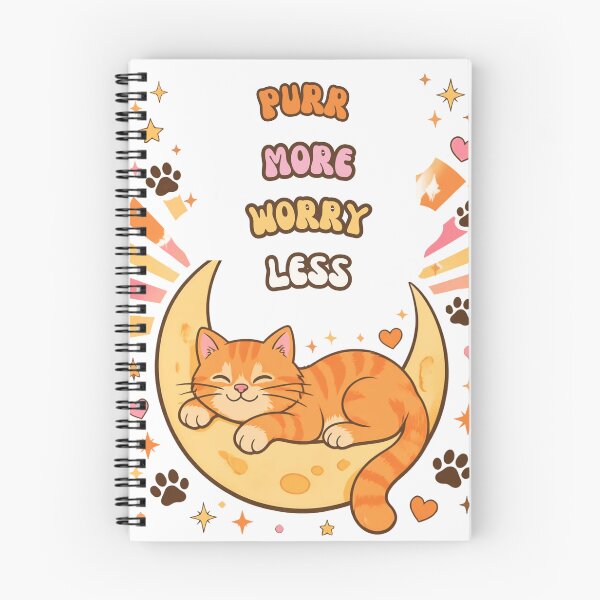 Item preview, Schnurren statt Sorgen Mondkatze designed and sold by Paw-and-Purr.