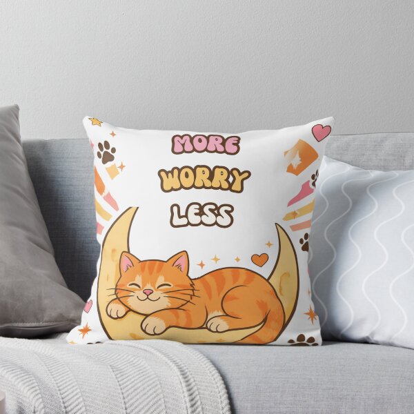 Item preview, Schnurren statt Sorgen Mondkatze designed and sold by Paw-and-Purr.