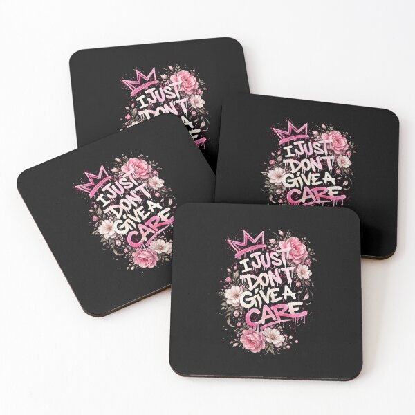 Item preview, I just don’t give a care goth floral graphic  designed and sold by MC-Collective .