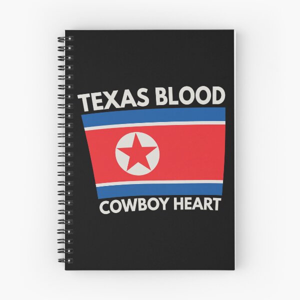 Item preview, Texas Blood Cowboy Heart North Korean Flag designed and sold by onlytiggokk.