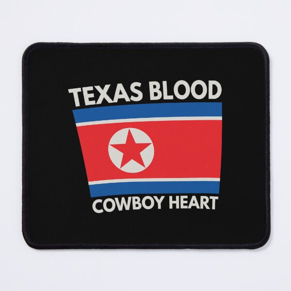 Item preview, Texas Blood Cowboy Heart North Korean Flag designed and sold by onlytiggokk.