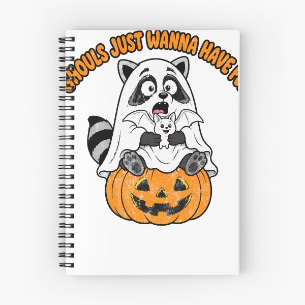 Item preview, Funny Raccoon Ghouls Just Wanna Have Fun Halloween Ghost  designed and sold by IvanZimmerman.