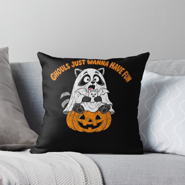 Item preview, Funny Raccoon Ghouls Just Wanna Have Fun Halloween Ghost  designed and sold by IvanZimmerman.