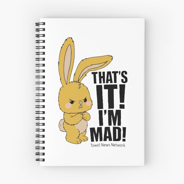 Item preview, That's It I'm Mad Towel News Network Rabbit designed and sold by onlytiggokk.