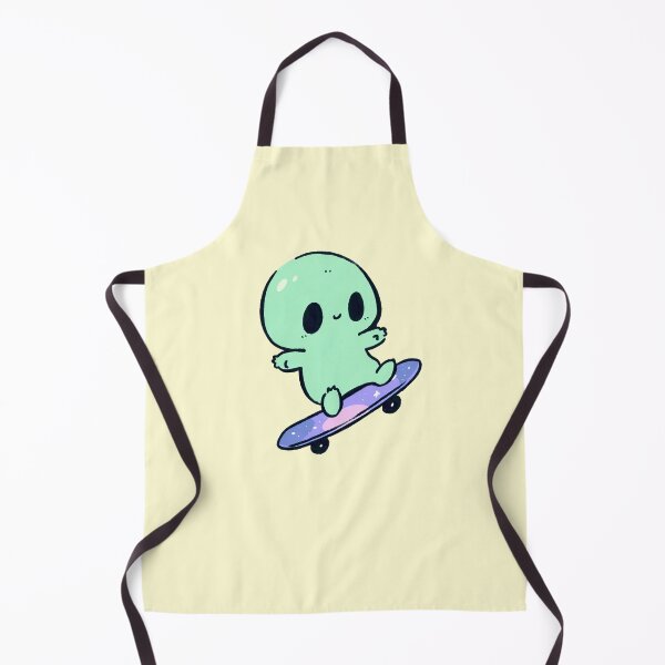 Item preview, Cute Kawaii Alien Riding a Skateboard designed and sold by jianina-alondra.