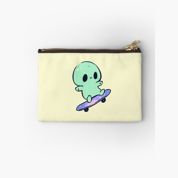 Item preview, Cute Kawaii Alien Riding a Skateboard designed and sold by jianina-alondra.