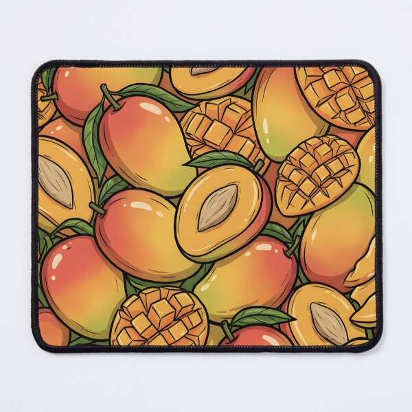 Item preview, Tropical Mango Fruit Pattern designed and sold by RkskArt.